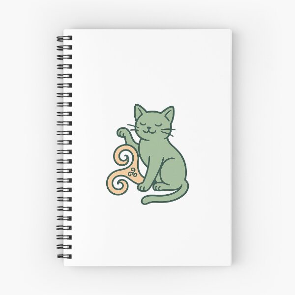 Item preview, cat next to the triskelion (unmarked) designed and sold by Triskelzen.