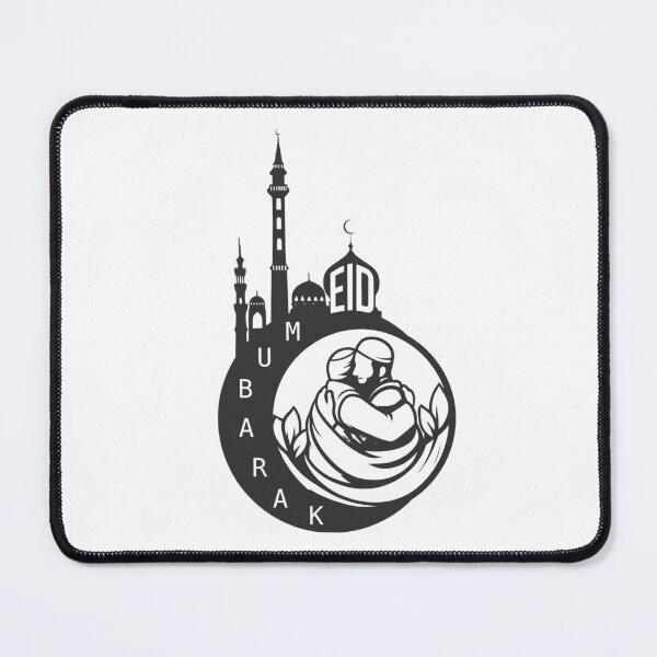 Item preview, Eid Mubarak Islamic Celebration Design – Festive Greeting with Elegant Typography designed and sold by ArtsyExplorer.