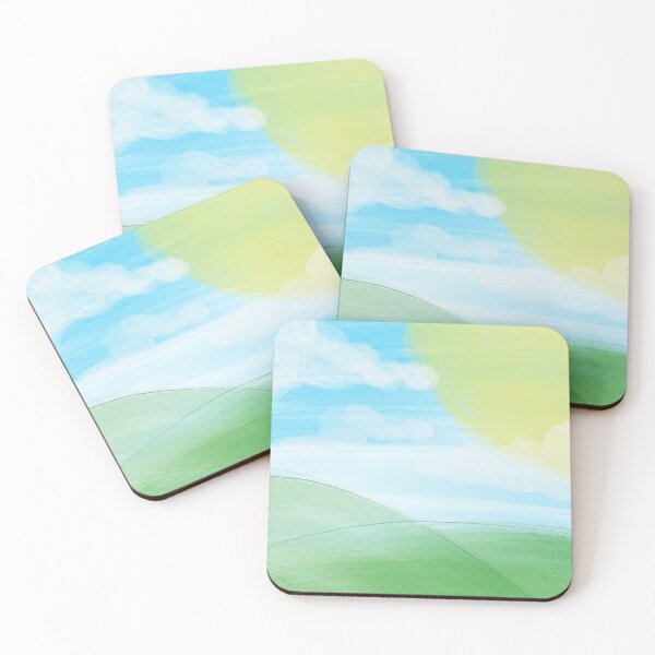 Item preview, Cloudy and Sunny Skies Over Hills designed and sold by Moss & Moonlight.