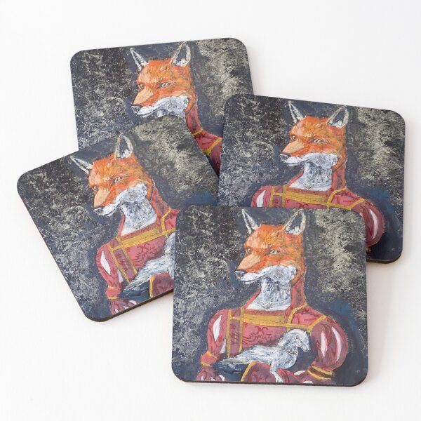 Item preview, Fox and ermine designed and sold by PTSDreamscapes.