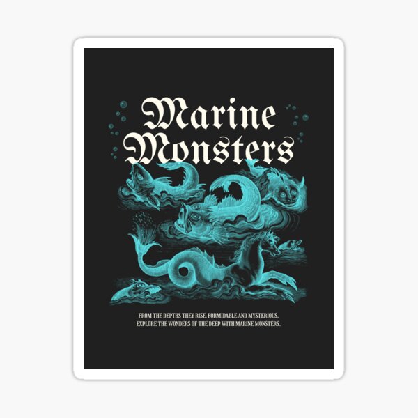 Item preview, Marine Monsters Unleashed designed and sold by ForHappyLif3.