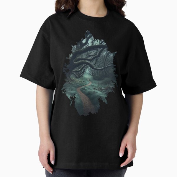 Item preview, Creepy forest road designed and sold by DirtyDishCloth.