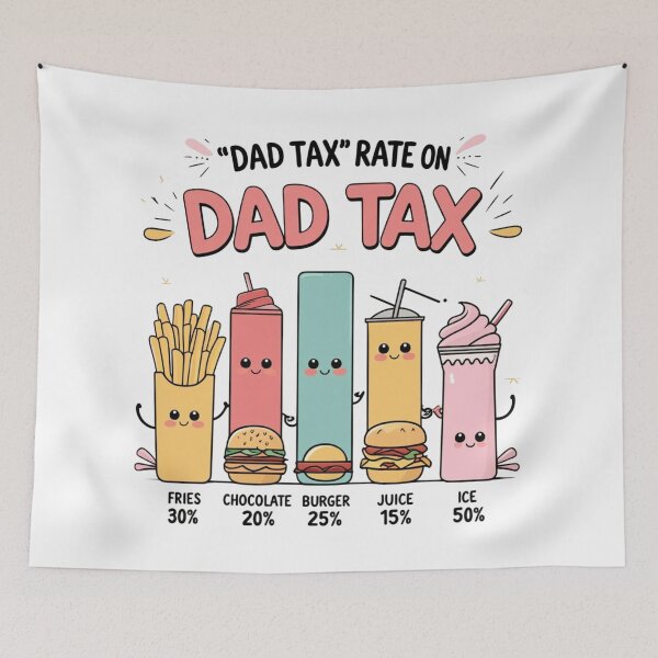 Item preview, Dad Tax Infographic on Food Costs designed and sold by Iuqiune.
