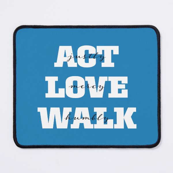 Item preview, Act Justly Love Mercy Walk Humbly – Micah 6:8 | Bible Verse designed and sold by JirehKollezion.