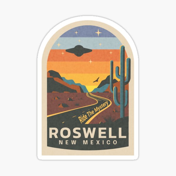 Artikel-Vorschau von Erleben Sie das Mysterium – Roswell UFO-Wüste, designt und verkauft von Broken Minimalister.