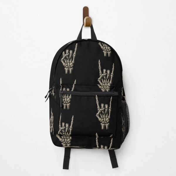 Item preview, Skeleton Rock Hand Art – Devil Horns Vintage Illustration for Metal & Rock Fans designed and sold by HAFIZ-DP.