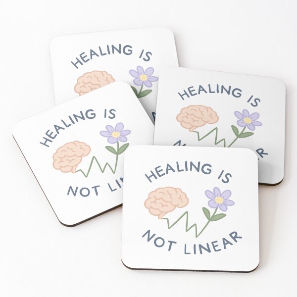 Item preview, Healing Is Not Linear – Motivational Mental Health designed and sold by Billy Septian.