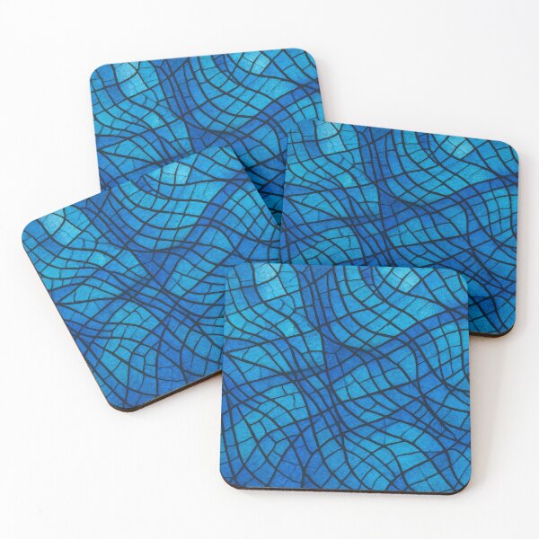 Item preview, Blue Mosaic Flow, Design, Pattern  designed and sold by Pacika.