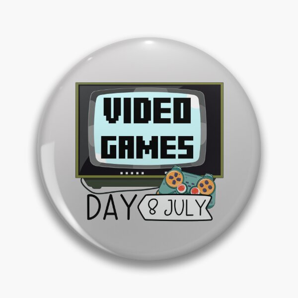 Item preview, 8 July Video Games Day - Wacky Holidays designed and sold by ChemicalXShop.