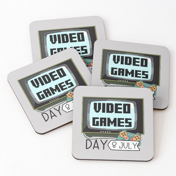Item preview, 8 July Video Games Day - Wacky Holidays designed and sold by ChemicalXShop.