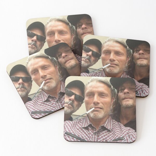 Item preview, The three holy Dilfs Mads Mikkelsen Jeffrey dean Morgan and Daryl  designed and sold by Elphotography06.