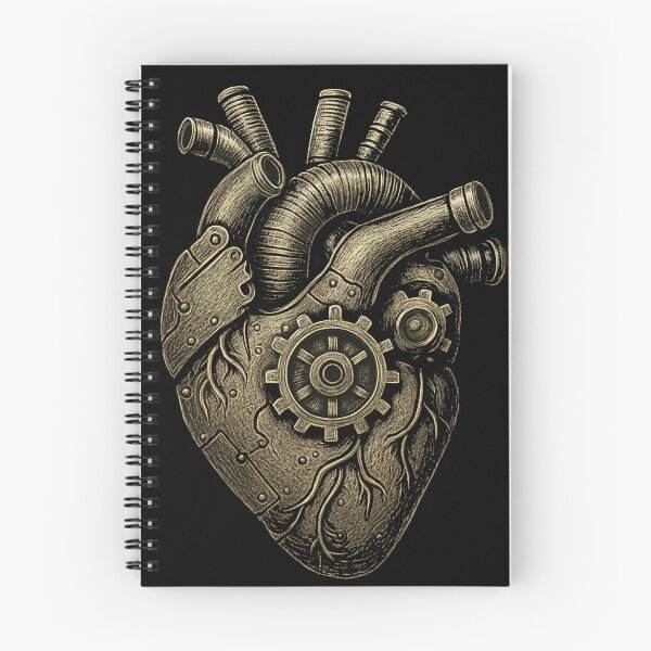 Item preview, Steampunk Mechanical Heart – Vintage Industrial Organ Art with Gears & Tubes designed and sold by HAFIZ-DP.