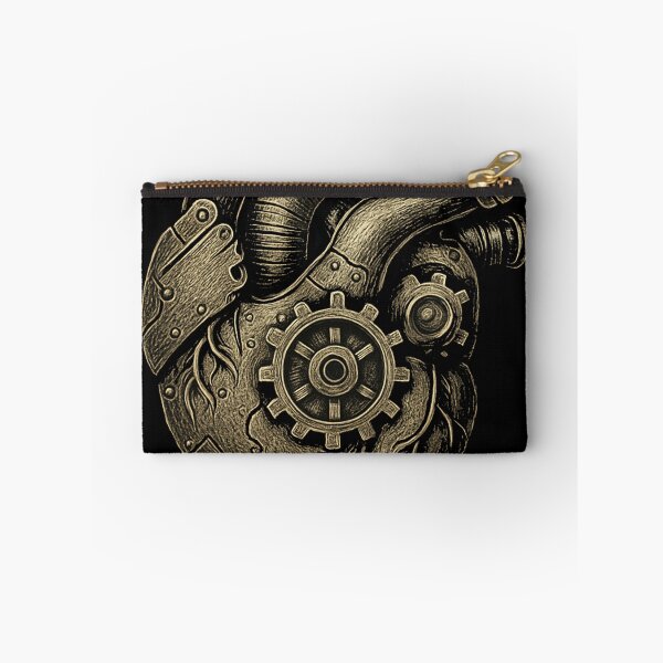 Item preview, Steampunk Mechanical Heart – Vintage Industrial Organ Art with Gears & Tubes designed and sold by HAFIZ-DP.