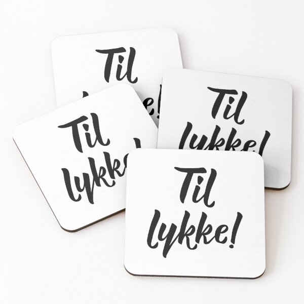 Item preview, Til lykke. Norwegian text: Good luck. Lettering designed and sold by pidzam4e.