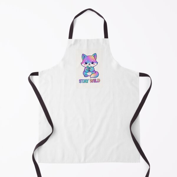 Item preview, Rainbow Gradient Fox – Stay Wild Cute Sticker designed and sold by Sebhel.