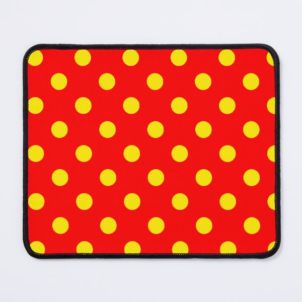Item preview, Yellow On Red Polka Dots Pattern Design  designed and sold by PatternTitan.