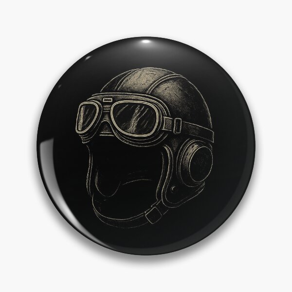 Item preview, Vintage Aviator Helmet Illustration – Retro Pilot Gear with Goggles Artwork designed and sold by HAFIZ-DP.