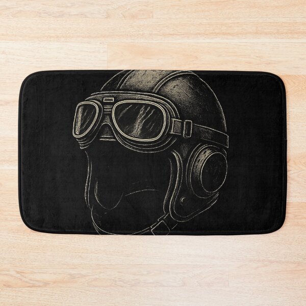 Item preview, Vintage Aviator Helmet Illustration – Retro Pilot Gear with Goggles Artwork designed and sold by HAFIZ-DP.