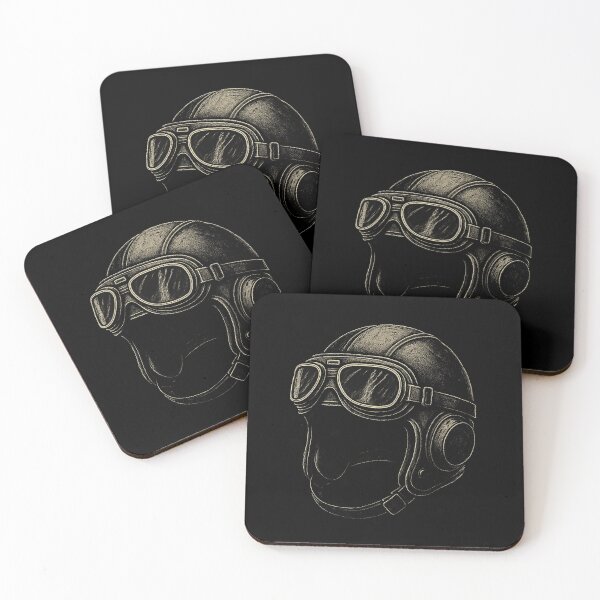 Item preview, Vintage Aviator Helmet Illustration – Retro Pilot Gear with Goggles Artwork designed and sold by HAFIZ-DP.