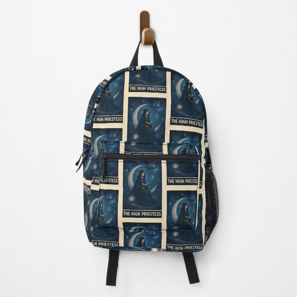 Item preview, Mystic High Priestess Sitting on Crescent Moon in Starry Night Sky designed and sold by Inspired by CarMa.