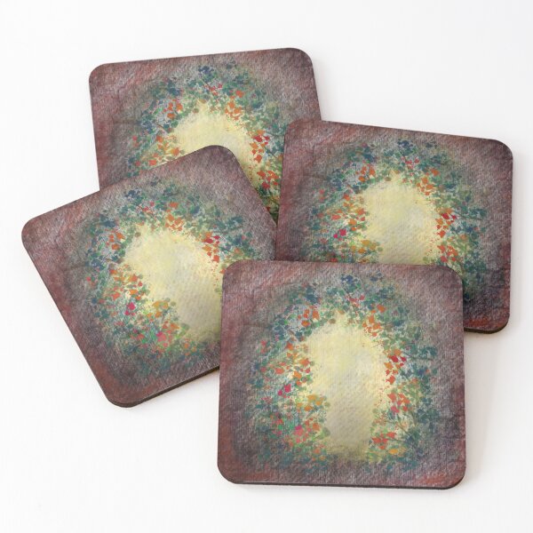 Item preview, Mystical Garden Gateway – Abstract Floral Portal with Textured Background designed and sold by AnnanArt.