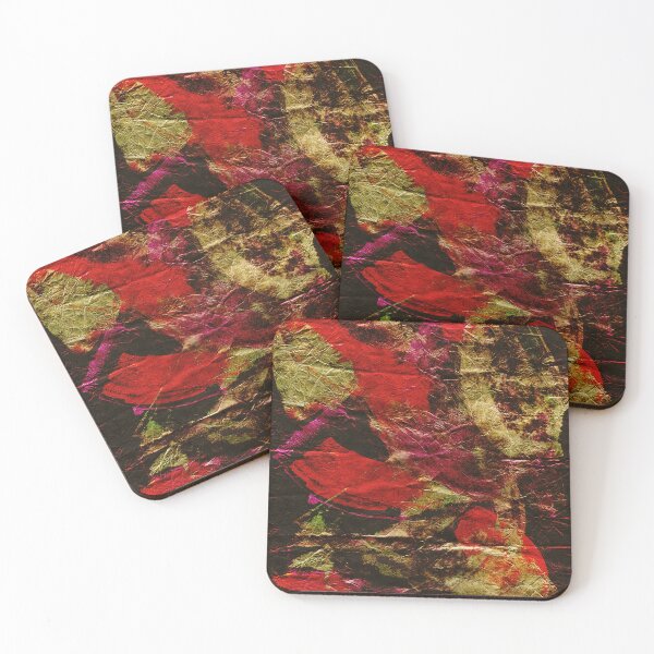 Item preview, Vivid Red Expressionism Textured Abstraction On Paper designed and sold by NickDedidis.
