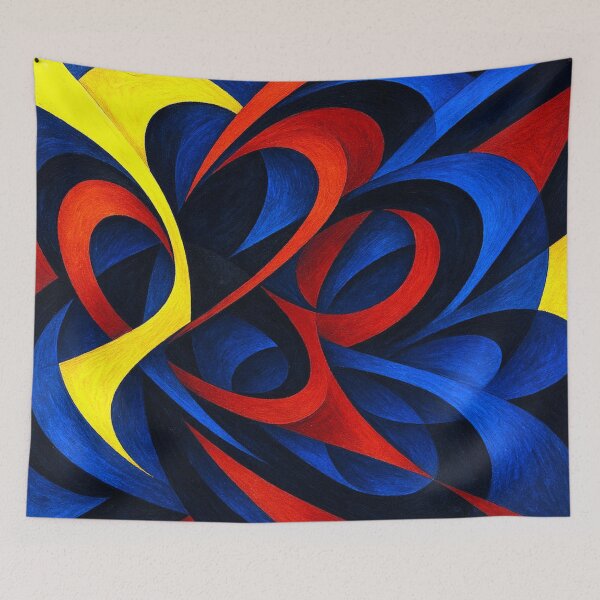 Item preview, Futuristic color frenzy moves forms designed and sold by Sigtrix.