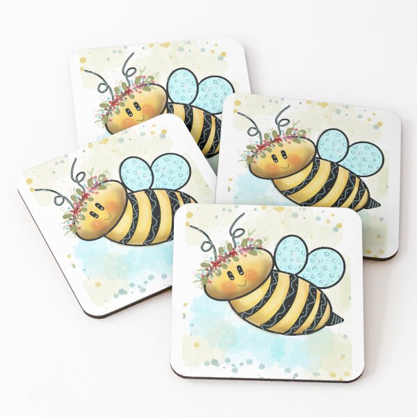 Item preview, Cute Bee Digital Drawing | Whimsical Insect Art for Nature Lovers designed and sold by AnnanArt.