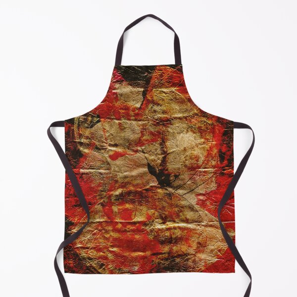 Item preview, Red and Gold Organic Abstraction on Paper designed and sold by NickDedidis.