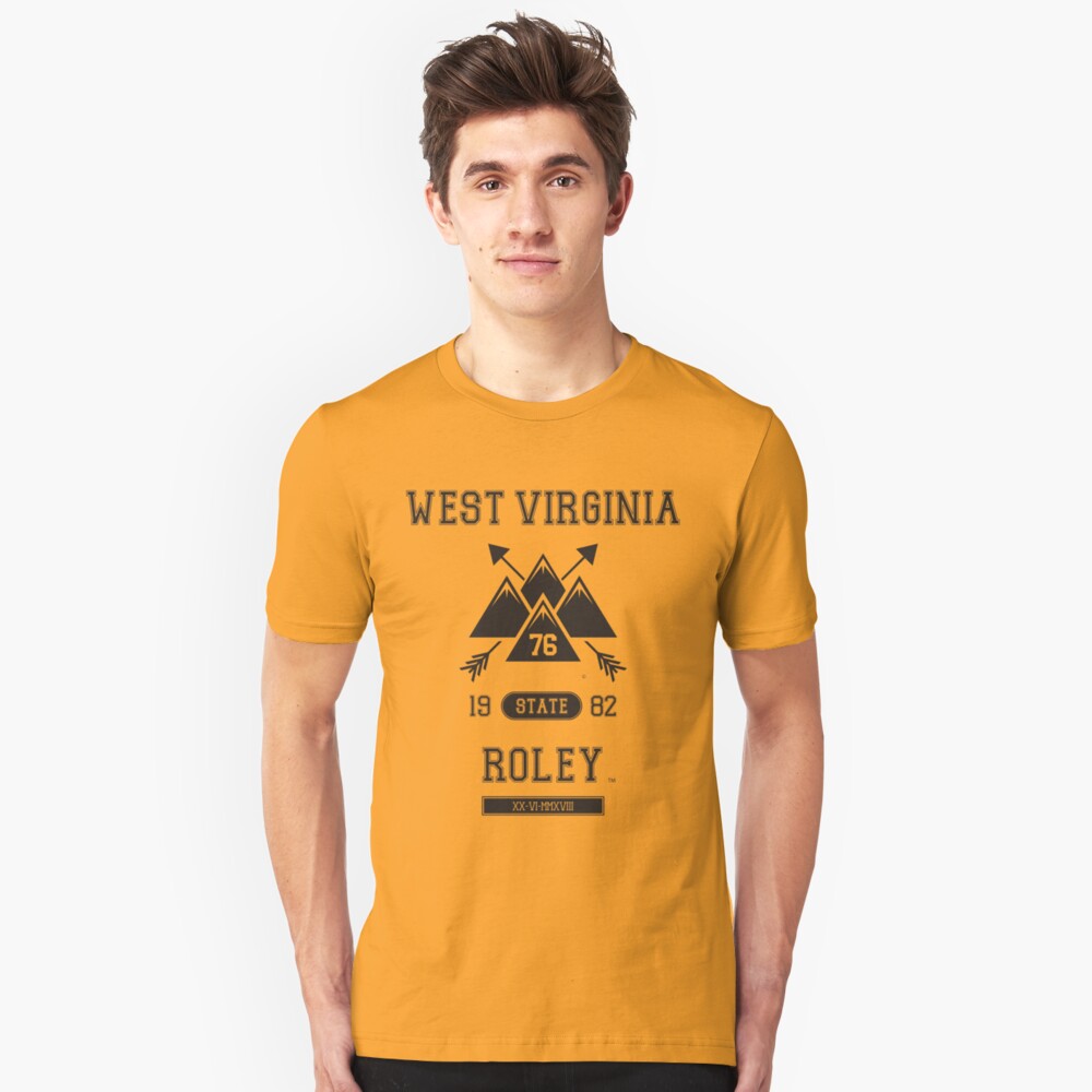 West Virginia Mountains Slim Fit T-Shirt
