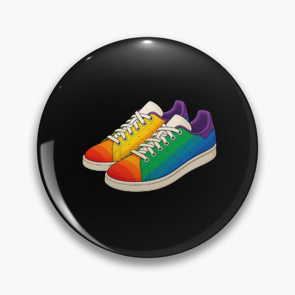 Artikelvorschau, Rainbow Pride Trainers – LGBTQ+ Stan Smith Style Sneakers Art entworfen und verkauft von Final Whistle Art.