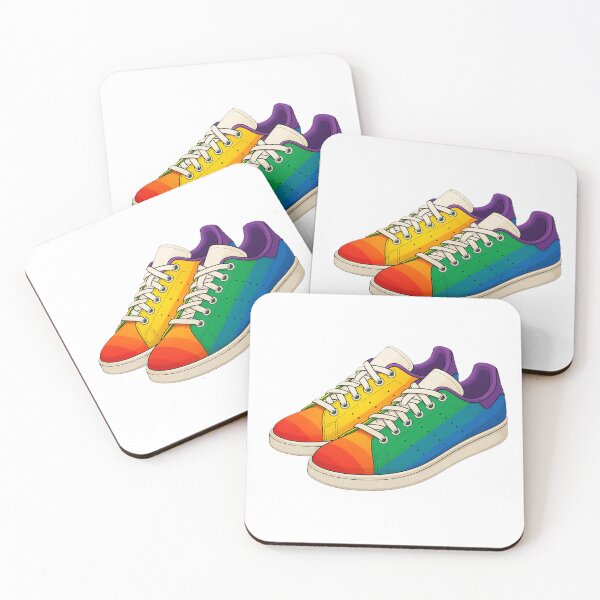 Item preview, Rainbow Pride Trainers – LGBTQ+ Stan Smith Style Sneakers Art designed and sold by Final Whistle Art.
