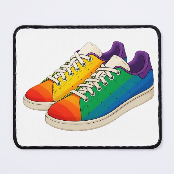 Item preview, Rainbow Pride Trainers – LGBTQ+ Stan Smith Style Sneakers Art designed and sold by Final Whistle Art.