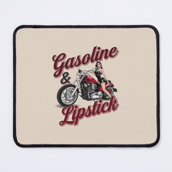 Item preview, Gasoline & lipstick - Filling station - Petroliana - cafe racer styling - highway to hell - Chop shop - Born to race designed and sold by JansenGS.