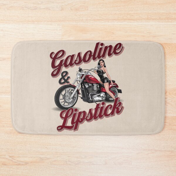 Item preview, Gasoline & lipstick - Filling station - Petroliana - cafe racer styling - highway to hell - Chop shop - Born to race designed and sold by JansenGS.