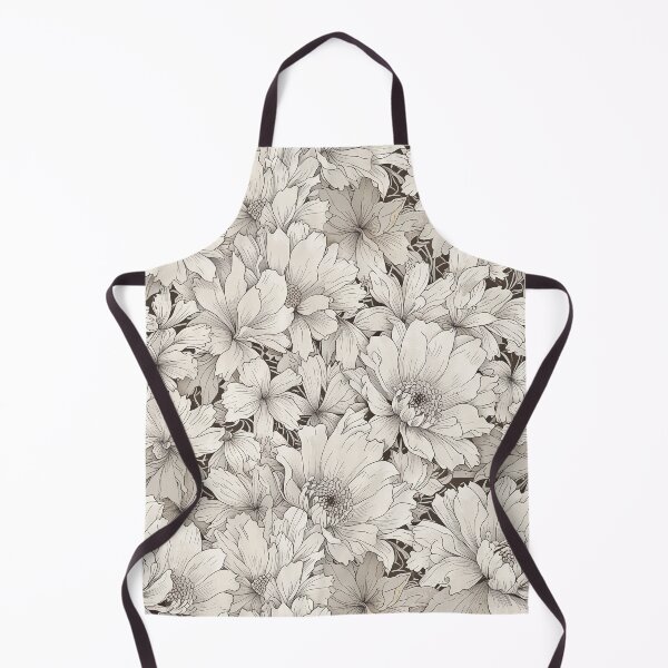Item preview, Monochrome Floral Pattern designed and sold by CoolPixels.