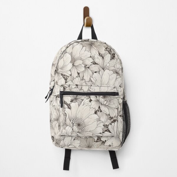 Item preview, Monochrome Floral Pattern designed and sold by CoolPixels.