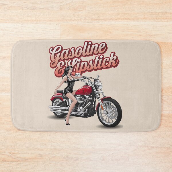 Item preview, Gasoline & lipstick - Filling station - Petroliana - cafe racer styling - highway to hell - Chop shop - Born to race designed and sold by JansenGS.