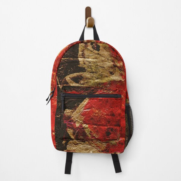 Item preview, Red and Gold  Textured Abstraction on Paper designed and sold by NickDedidis.