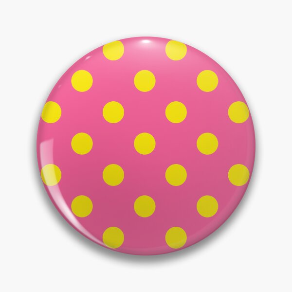 Item preview, Yellow On Pink Polka Dots Pattern Design  designed and sold by PatternTitan.