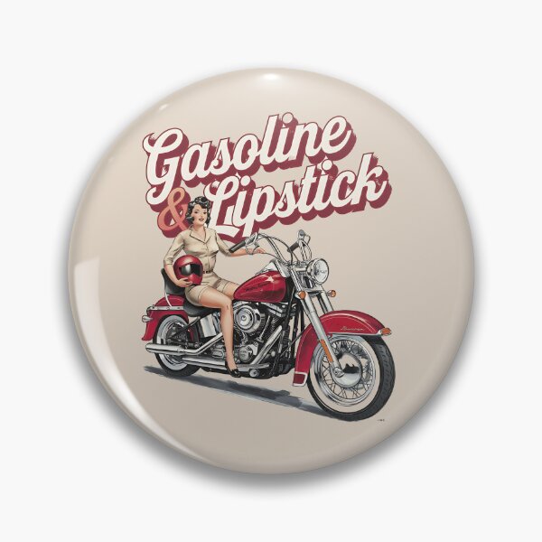 Item preview, Gasoline & lipstick - Filling station - Petroliana - cafe racer styling - highway to hell - Chop shop - Born to race designed and sold by JansenGS.