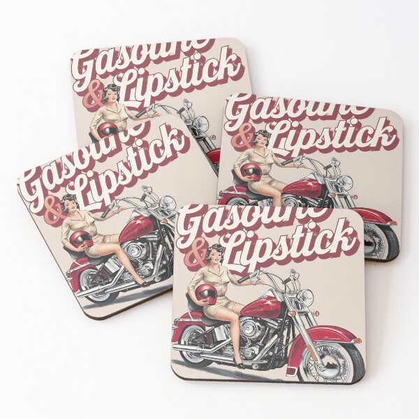 Item preview, Gasoline & lipstick - Filling station - Petroliana - cafe racer styling - highway to hell - Chop shop - Born to race designed and sold by JansenGS.