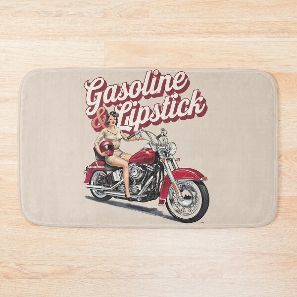 Item preview, Gasoline & lipstick - Filling station - Petroliana - cafe racer styling - highway to hell - Chop shop - Born to race designed and sold by JansenGS.