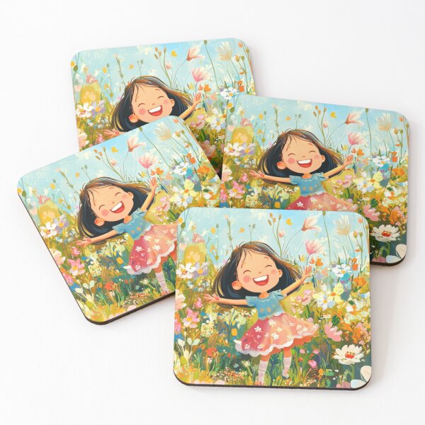 Item preview, A joyful girl in a garden puzzle designed and sold by piairz-shop.