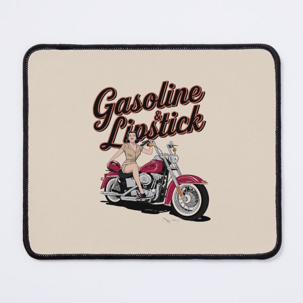 Item preview, Gasoline & lipstick - Filling station - Petroliana - cafe racer styling - highway to hell - Chop shop - Born to race designed and sold by JansenGS.