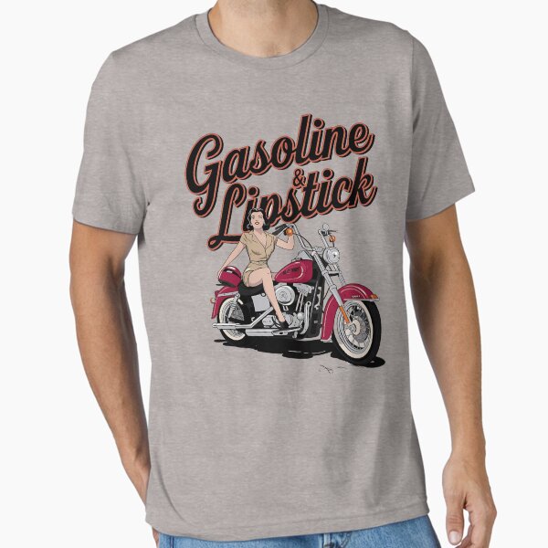 Item preview, Gasoline & lipstick - Filling station - Petroliana - cafe racer styling - highway to hell - Chop shop - Born to race designed and sold by JansenGS.