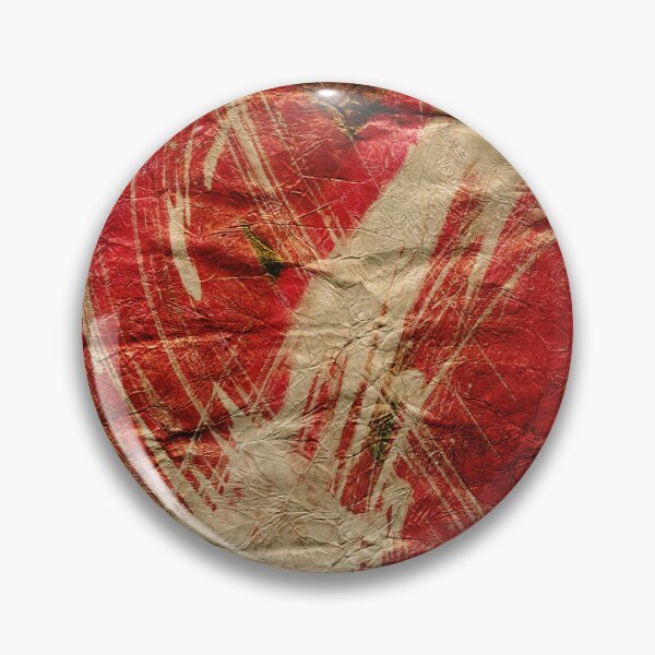 Item preview, Red and Cream  Textured Abstraction on Paper designed and sold by NickDedidis.