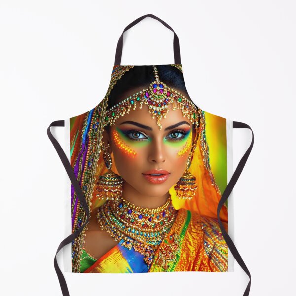 Item preview, Vibrant Traditional Beauty in Colorful Attire designed and sold by Artessie.