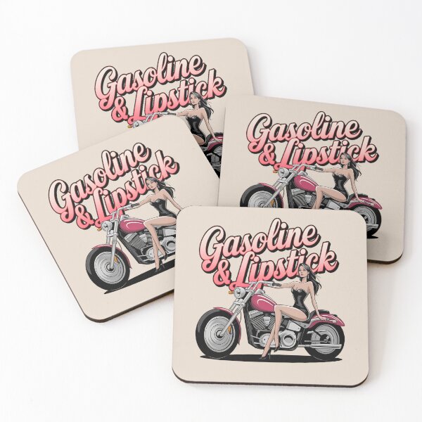 Item preview, Gasoline & lipstick - Filling station - Petroliana - cafe racer styling - highway to hell - Chop shop - Born to race designed and sold by JansenGS.