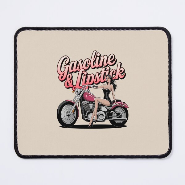 Item preview, Gasoline & lipstick - Filling station - Petroliana - cafe racer styling - highway to hell - Chop shop - Born to race designed and sold by JansenGS.